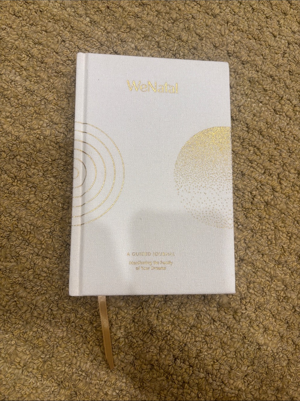 WeNatal White & Gold Guided Journal - Hardcover